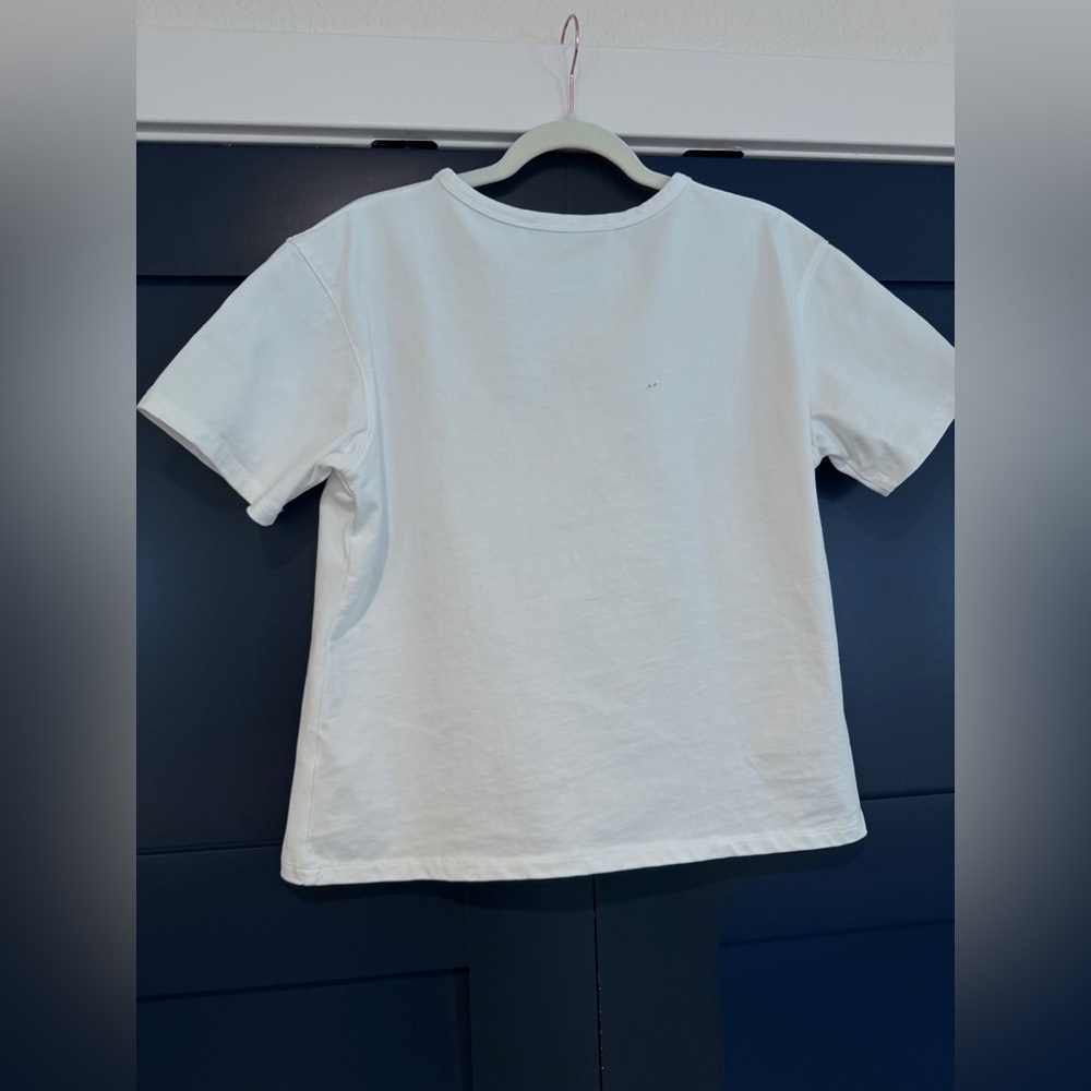 Endless Rose Beaded “LOVED” White T-Shirt Small New - Picture 2 of 13